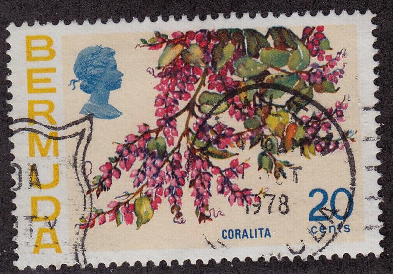 BERMUDA Used Scott # 323 Flowers - pencil # (1 Stamp) -3