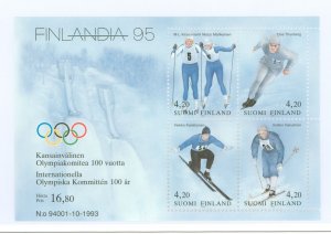 Finland #933  Souvenir Sheet (Olympics)