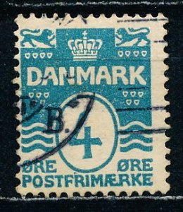 Denmark #60 Perfin Used