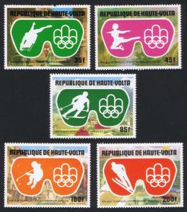 Upper Volta 1976 12th Winter Olympics Games Innsbruck Sports Skiing Stamps MNH