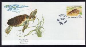 Vanuatu 578 Turtle Fleetwood U/A FDC