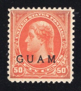 Guam 1899 50¢ Jefferson - OG MLH - SC# 11 - PF Cert  Cats $350.00. (ref# 239458)