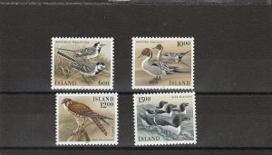 Iceland  Scott#  618-621  MH  (1986 Birds)