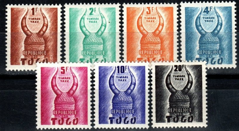 Togo #J49-55  F-VF Unused CV $2.50 (X7370)