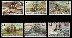 NORFOLK ISLAND SG287/92 1982 SHIPWRECKS MNH