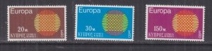 CYPRUS, 1970 EUROPA set of 3, lhm.