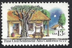 United States #1725 13¢ Settlement of Alta California  (1977). Used.