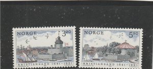 Norway  Scott#  991-992  MNH  (1991 City of Christiansand)