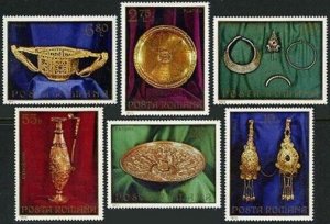 Romania 2428-2434, MNH. Mi 3140-45, Bl.107. Roman gold treasure, Pietroasa,1975.