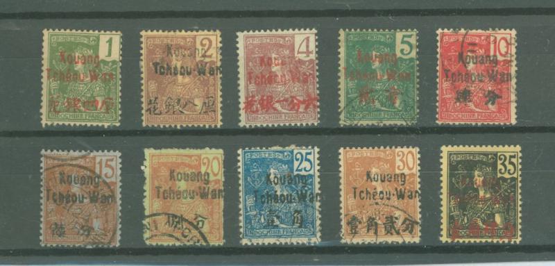 France China Kwangchowan 1-10 Used F See desc.