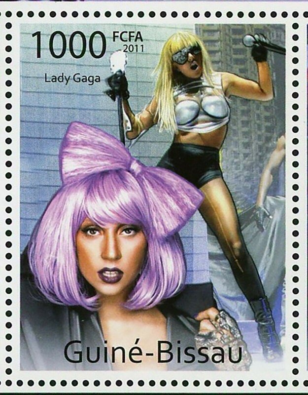 Lady Gaga Stamp American Singer Songwriter Souvenir Sheet MNH #5693-5695