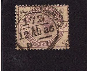 Scott 101 - SG 190 - 1883 - 2 1/2 d lilac - used