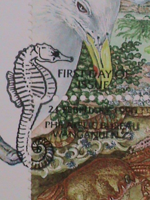 ​NEW ZEALAND-1996 SC#1344a  NEWZEALAND SEASHORE-CONTINUOUS STAMPS MINT FDC VF