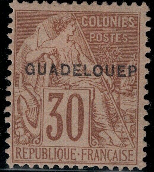 Guadeloupe 1891 SC 22f Mint SCV $200.00