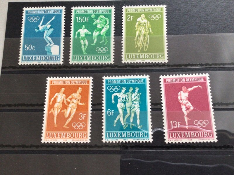 Luxembourg 1968 Olympic sports  mint never hinged stamps  Ref 64508
