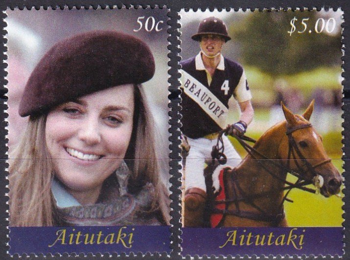 Aitutaki #562-3  MNH CV $8.50 (Z5625)