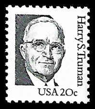 PCBstamps   US #1862 20c Harry Truman, pf 10.9, small block tag, MNH, (16)