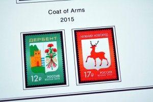 COLOR PRINTED RUSSIA 2014-2016 STAMP ALBUM PAGES (73 illustrated pages)