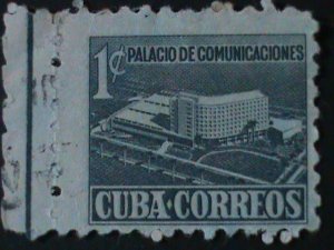 CUBA-1952- SC#RA16-ERROR?-PROPOSED COMMUNICATION BUILDING VF 72 YEARS OLD