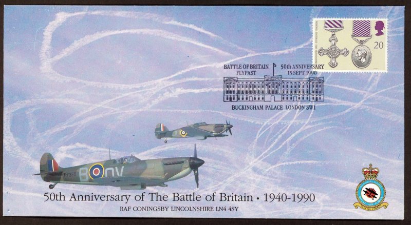 GREAT BRITAIN 50th Anniversary Of The Battle Of Britain - Covercraft (1990) FDC