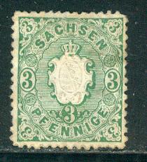 German States Saxony Scott # 15a, used