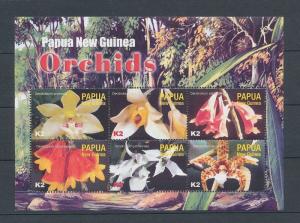 PAPUA NEW GUINEA PNG 2004 ORCHIDS FLOWERS K2 K7 MNH SHEETS x 2 (PAP132)