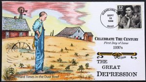 U.S. Used #3185m 32c Celebrate Century - 1930s 1998 Collins First Day Cover