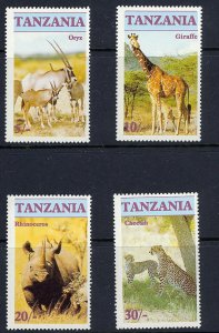 Tanzania 1986 319-22 mnh fvf Endangered Wildlife scv $1.20 BIN $0.60 Save 50%
