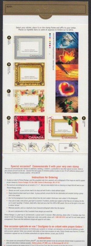 PICTURE POSTAGE = full BOOKLET BK426 MNH CANADA 2001 #1918