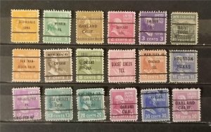 PRESIDENTIAL SERIES Precancel Used Stamp Lot US G5700