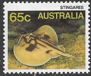 AUSTRALIA 1984-86 65c Stingray Marine Life Issue Sc 915 MNH