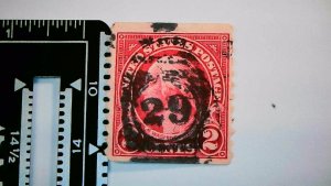 1929 Scott# 599A Washington Rotary Press Coil Stamp