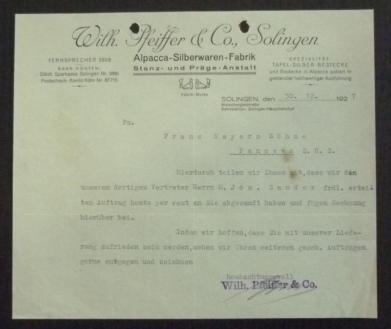 JUDAICA - EARLY ADVERTISING DOCUMENT - MEMO PAPER R! austria yugoslavia J7