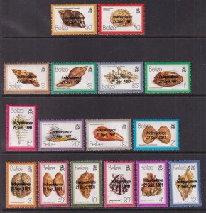 Belize 572-587 Seashells MNH VF