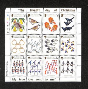 Guernsey, Postage Stamp, #307 Sheet Mint NH, 1984 Christmas