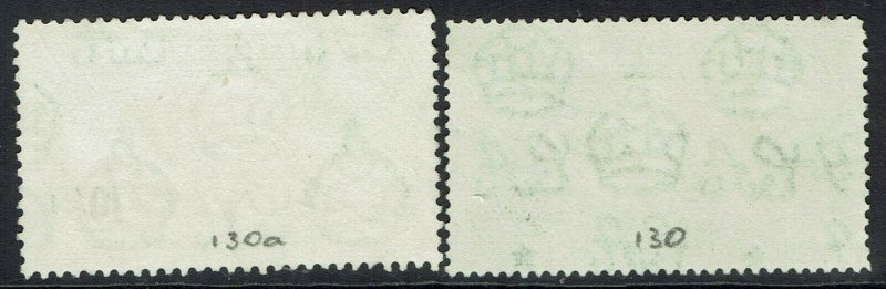 GIBRALTAR 1938 KGVI CATALAN BAY 10/-  PERF 13 AND 14 USED