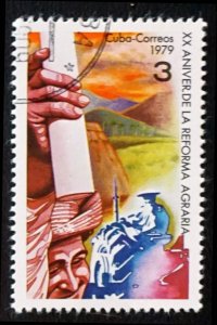 CUBA Sc# 2254  AGRARIAN REFORM 1979  used / cancelled