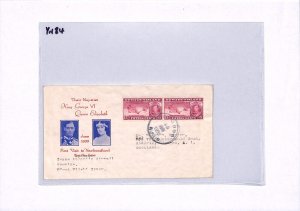 Canada NEWFOUNDLAND 15c Pair SEAL Air Mail FIRST TRANSATLANTIC FLIGHT 1939 YN84