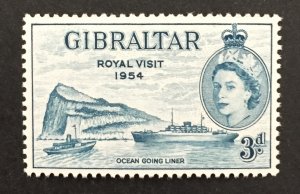 Gibraltar 1953 #137, Ocean Liner, MNH.