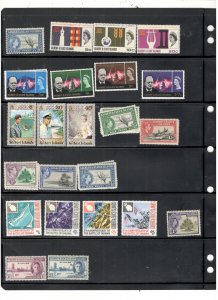 GILBERT & ELLICE ISLANDS COLLECTION ON STOCK SHEET MINT/USED