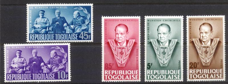 Togo 1965 Churchill (SG 423/7)um 