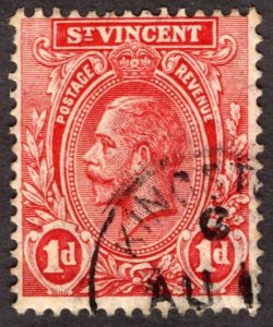 1913, Saint Vincent and The Grenadines 1p, Used, Sc 105