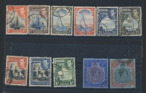 11x Bermuda Used Stamps #108-109-118 to 124