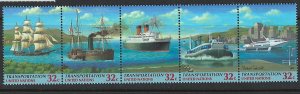 UN Sct 713a Strip of 5 MNH