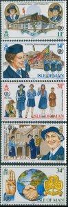 Isle of Man 1985 SG281-285 Girl Guide Movement set MNH