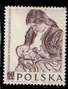 Poland Scott 851 MH* Art Stamp  1959