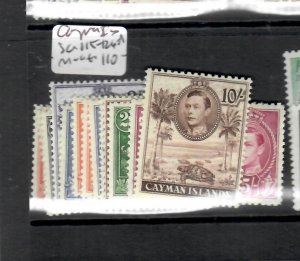 CAYMAN  ISLANDS   KGVI   SET    SG 115-126A    MOG   PP0615H