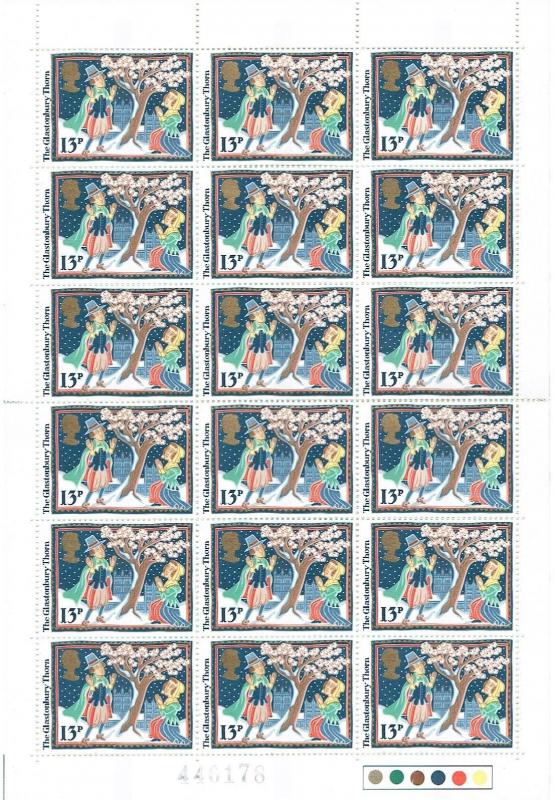 GREAT BRITAIN - 1986 - CHRISTMAS STAMPS SHEET