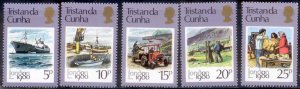 Tristan Da Cunha 1980 SC# 272-6 Ships MNH-OG E32