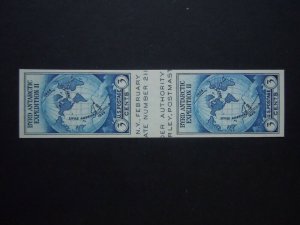  #768a 3c Byrd Antarctic Expedition Pair w/Horizontal Gutter  MNH NGAI  VF CV $7